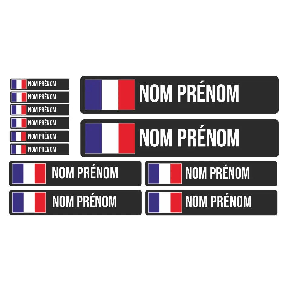Sticker vélo France personnalisé