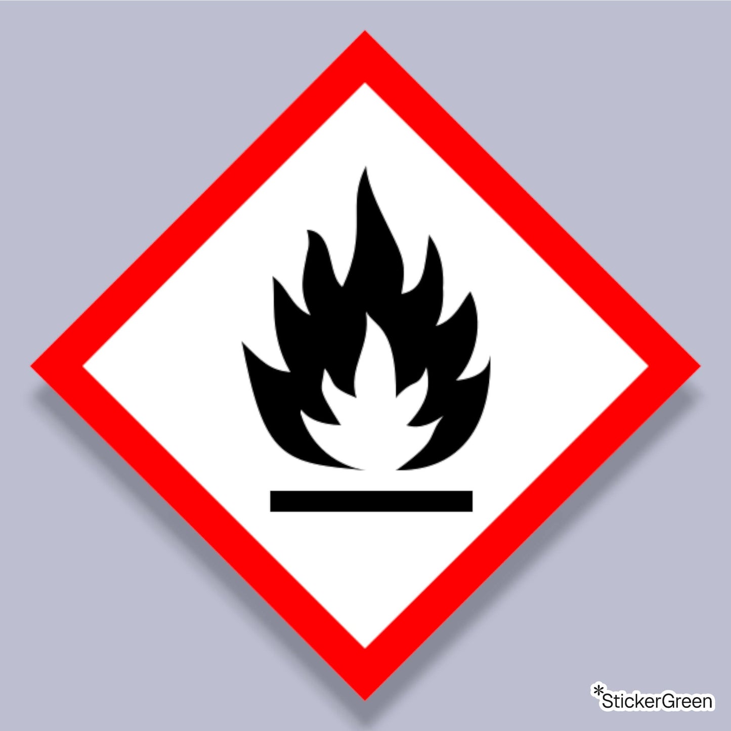 Sticker SGH02 Inflammable