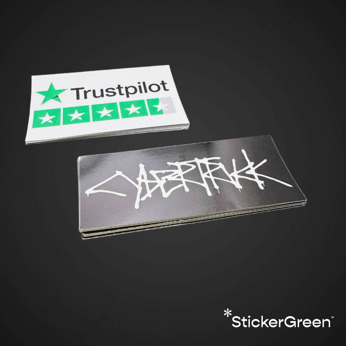 Image 2 : Stickers rectangulaires personnalisés, en vinyle épais, résistant à l’eau et durable, idéal pour logos ou marques.