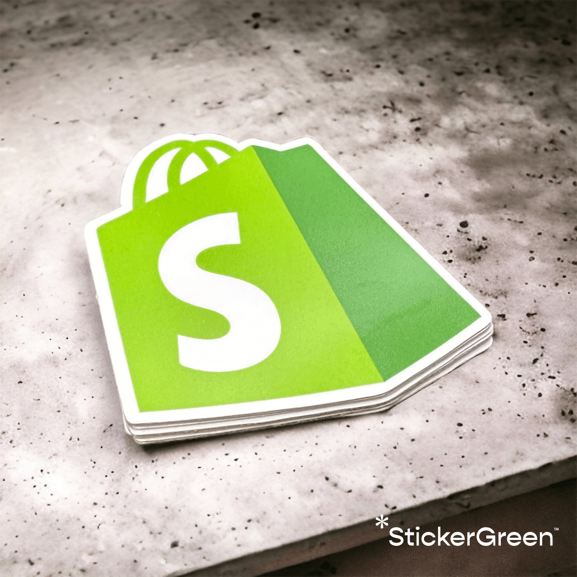 Image 3 : Stickers à la forme personnalisés, imperméables, résistants à l’eau et aux UV, vinyle éco-friendly.