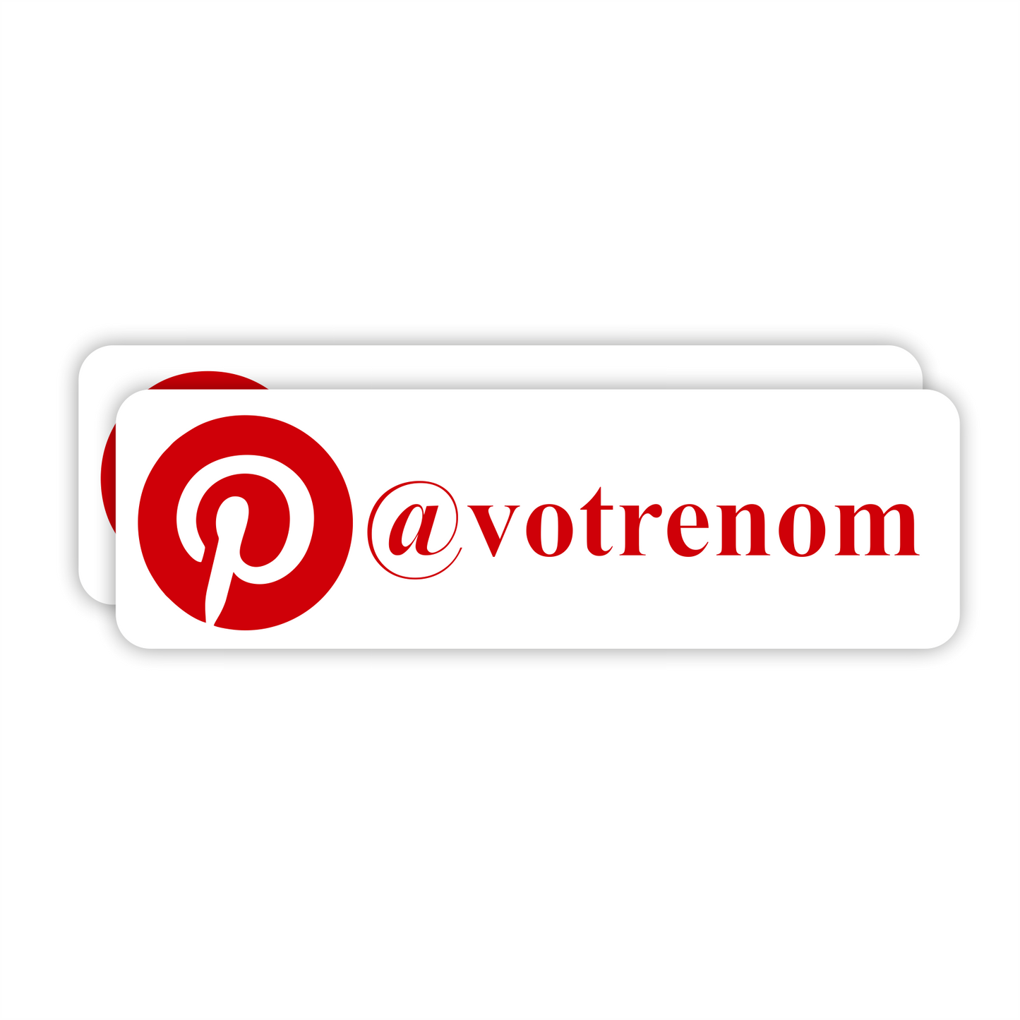 Pinterest personnalisé sticker autocollant