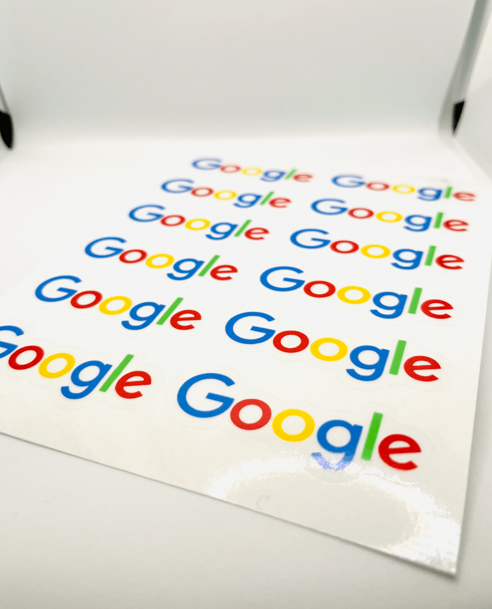 Planche d'étiquettes à la forme