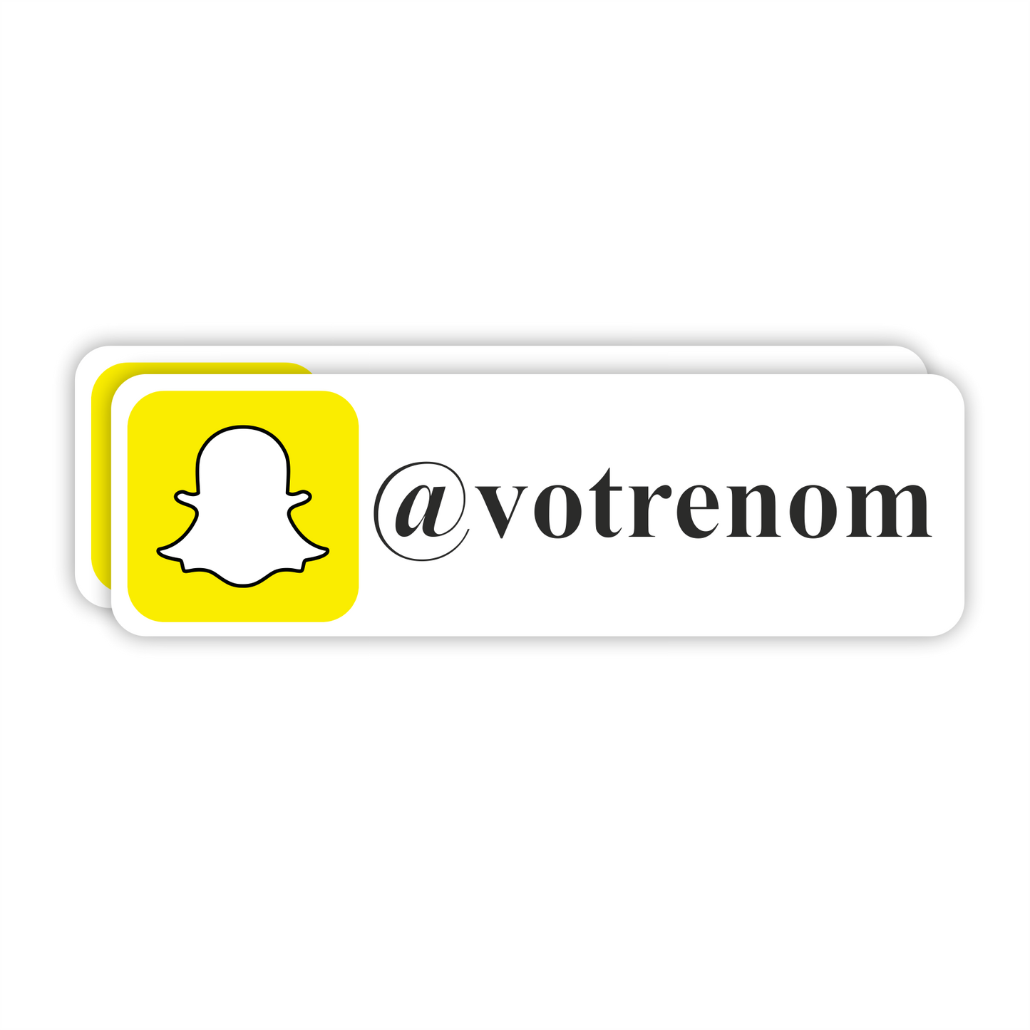 Snapchat personnalisé sticker autocollant
