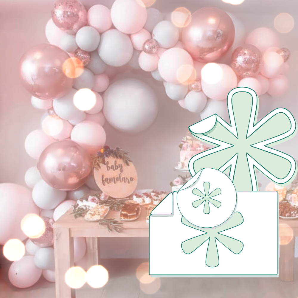 Sticker autocollant pour Baby Shower personnalisé