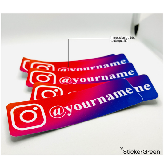 Pinterest personnalisé sticker autocollant