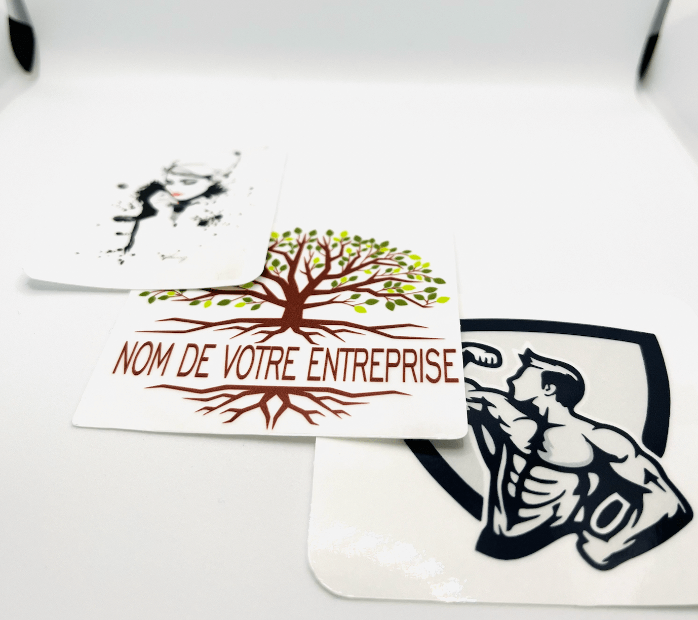 Stickers transparents arrondis