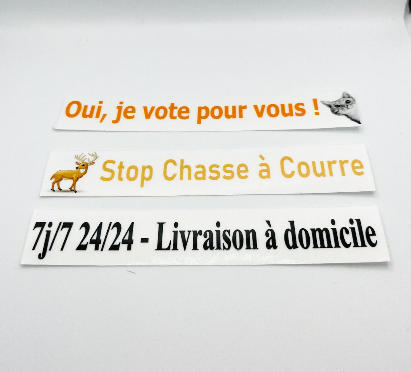 Stickers transparents pare-choc