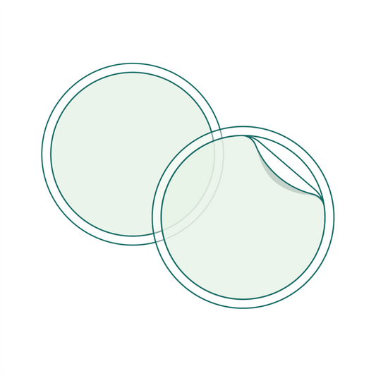 sticker transparent rond par stickergreen
