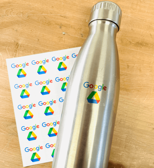 Planche d'étiquettes carrées transparentes