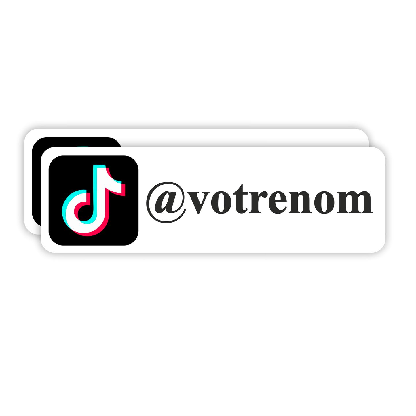 Tiktok personnalisé sticker autocollant
