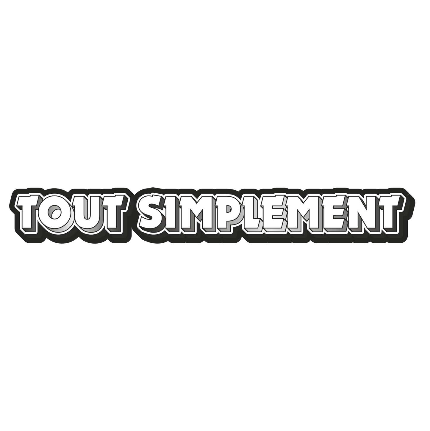 Sticker Tout Simplement Black Edition