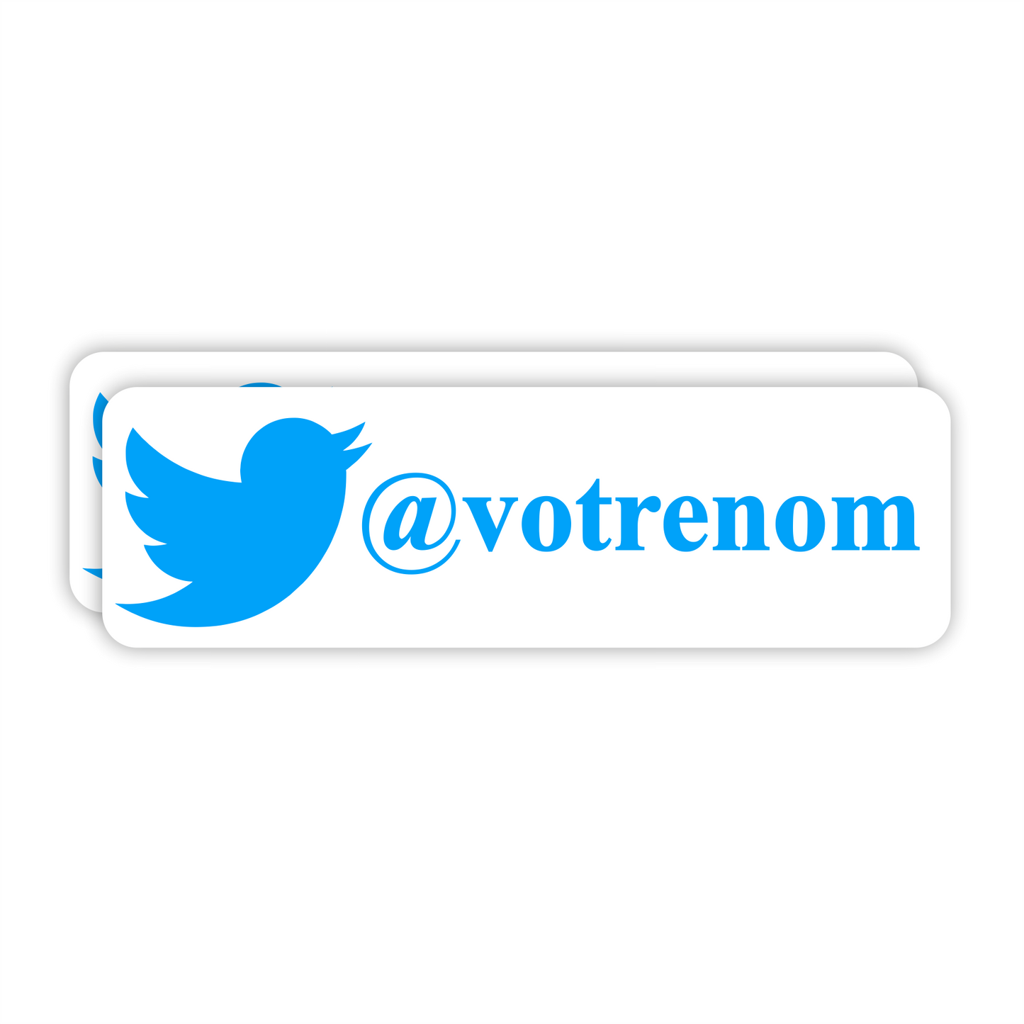 Twitter personnalisé sticker autocollant