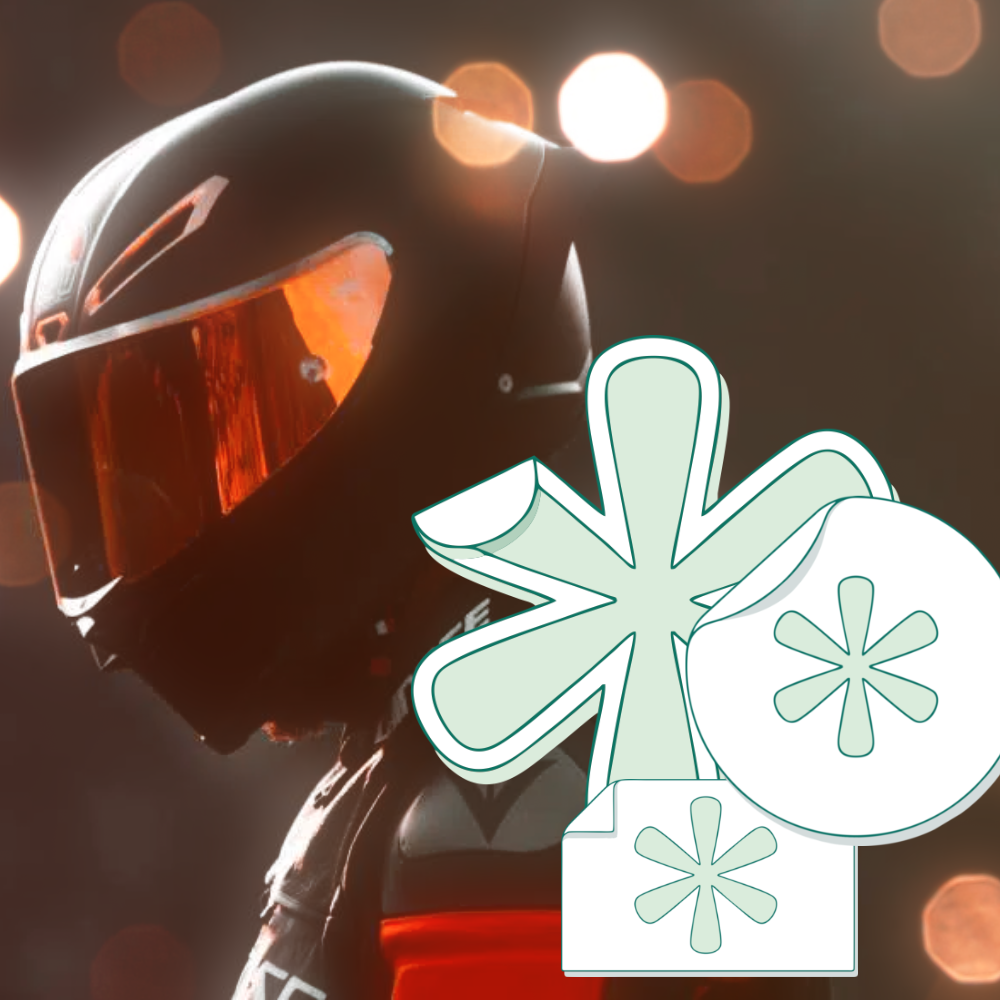 Sticker autocollant pour casque de moto, casque de vélo, casque de Quad personnalisé
