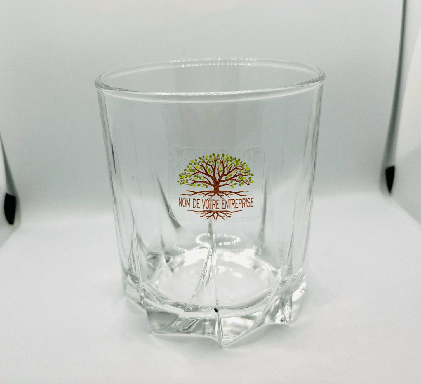 Planche d'étiquettes rectangles transparentes