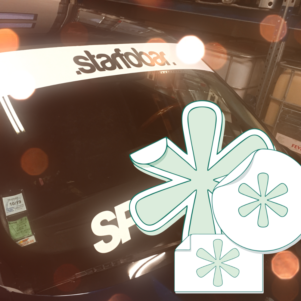 Sticker autocollant pour pare-brise personnalisé