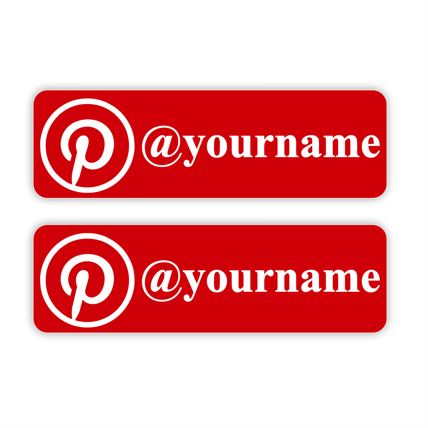 Pinterest personnalisé sticker autocollant
