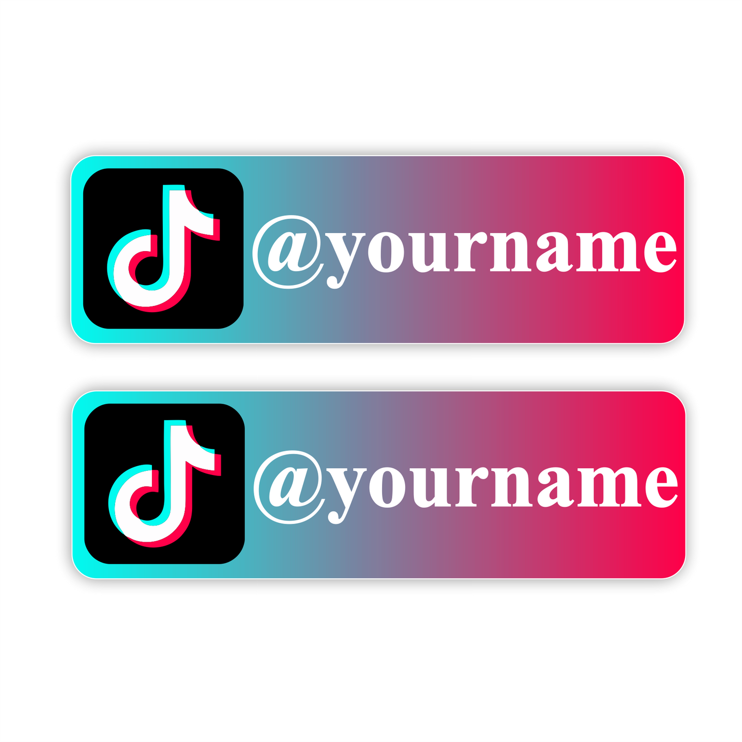 Tiktok personnalisé sticker autocollant