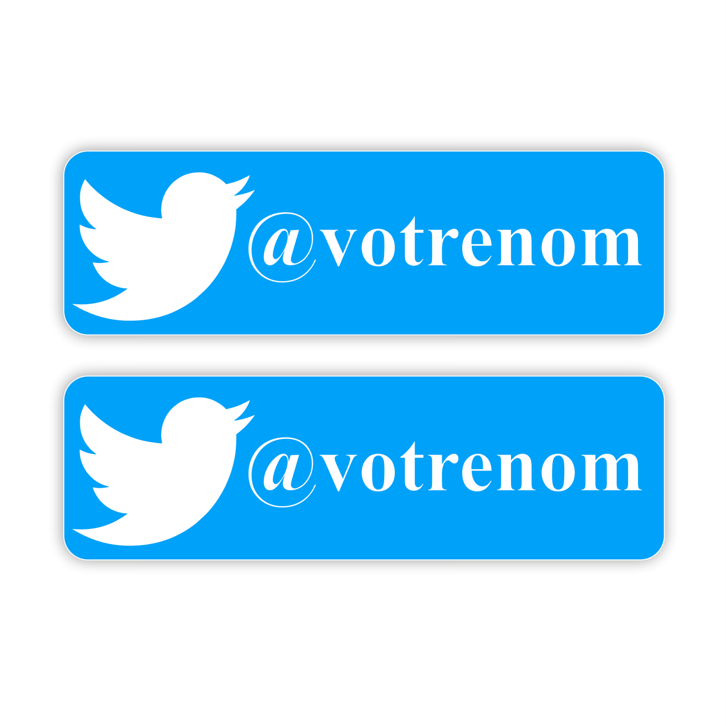 Twitter personnalisé sticker autocollant