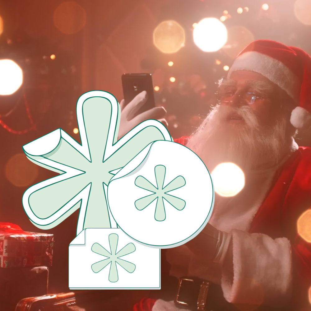 Sticker autocollant de Noël personnalisé