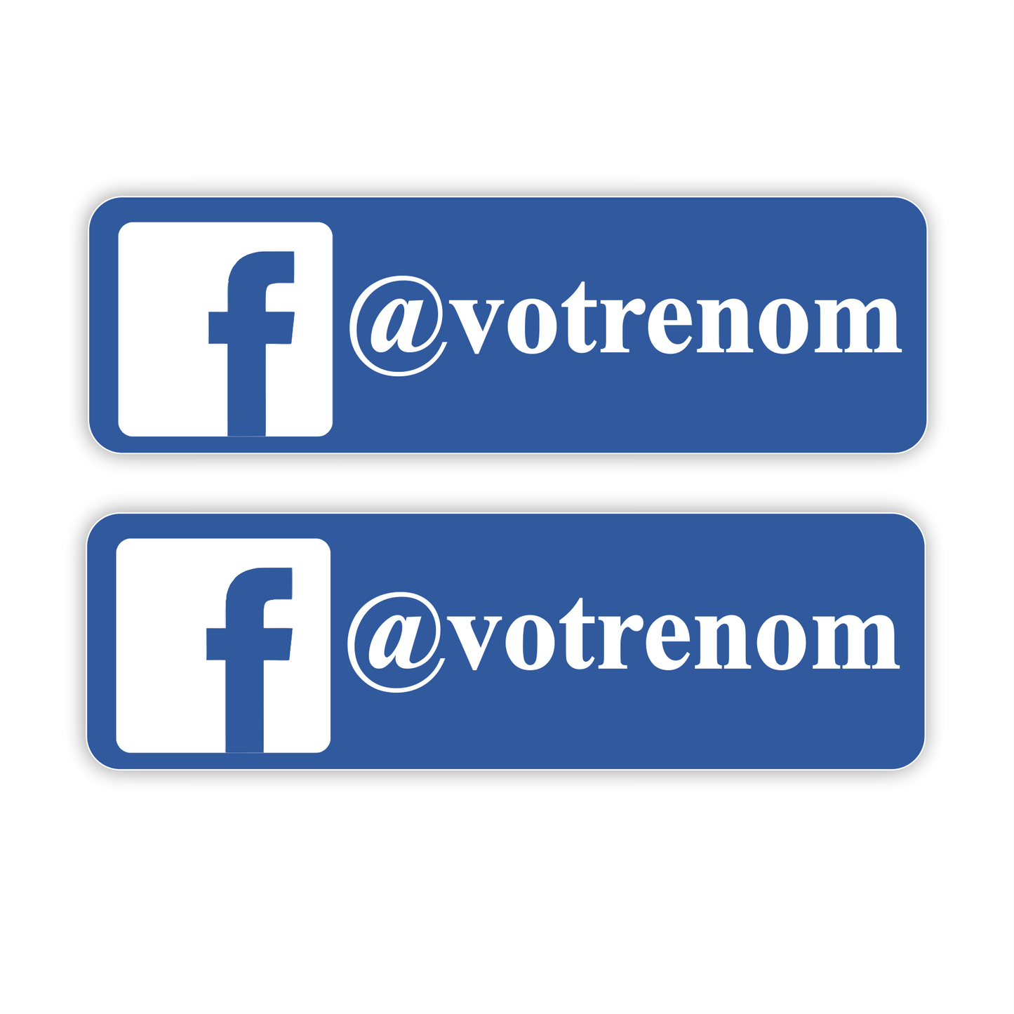Facebook personnalisé sticker autocollant
