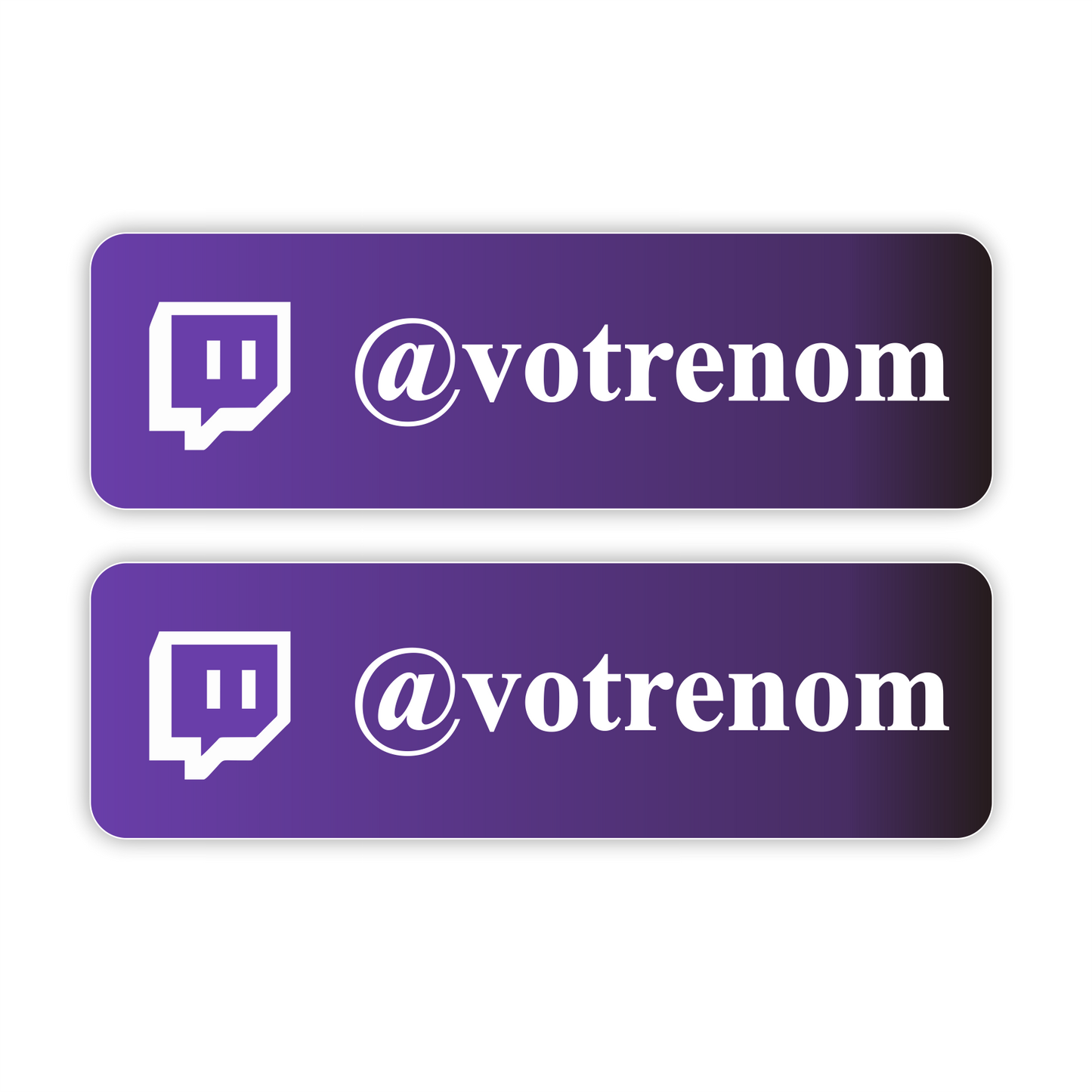 Twitch personnalisé sticker autocollant