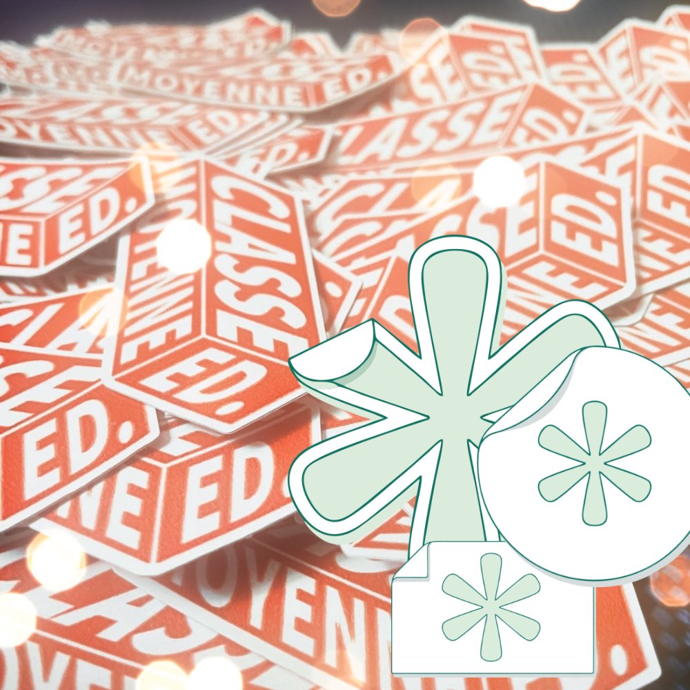 Sticker personnalisé en prix de gros