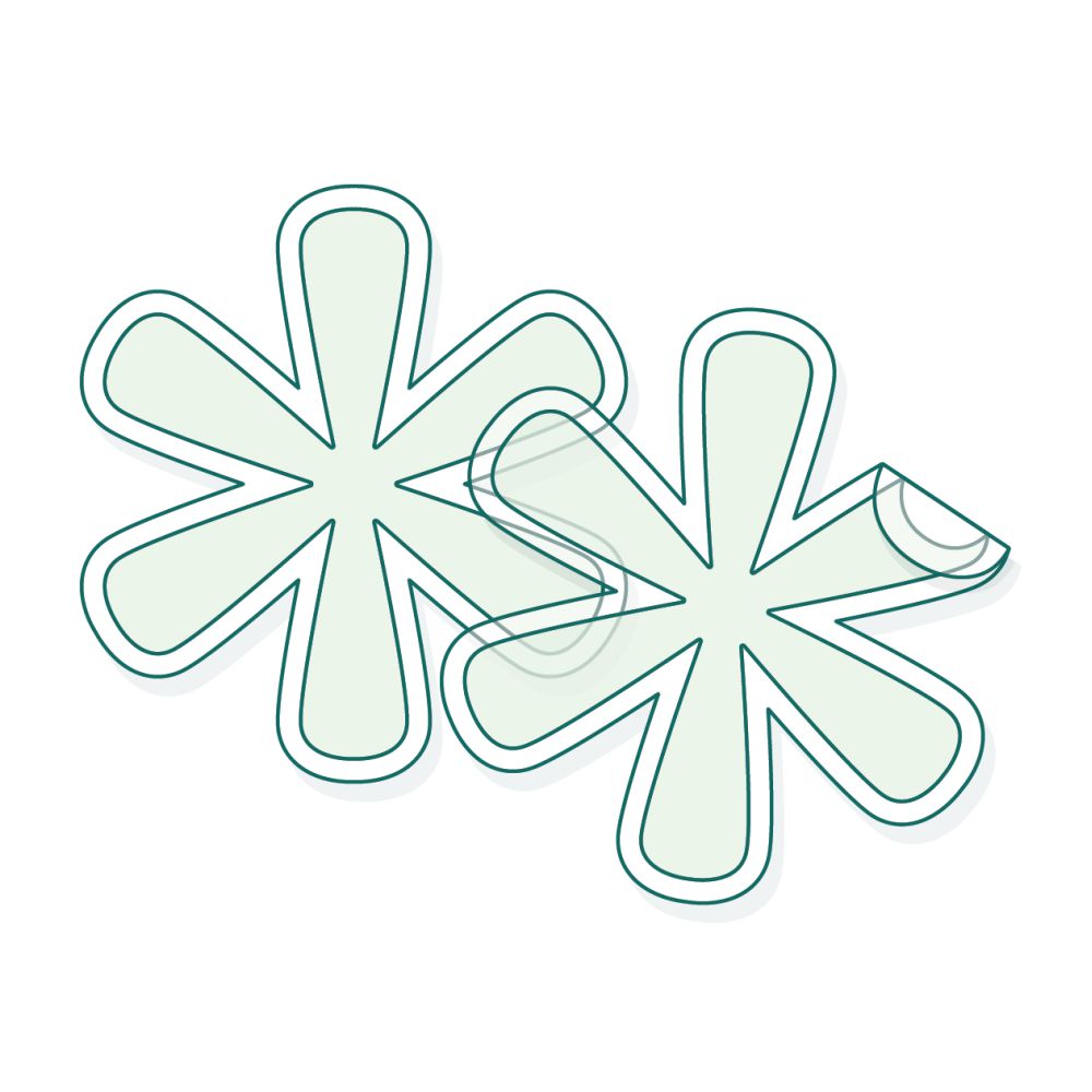 Stickers transparents découpés à la forme