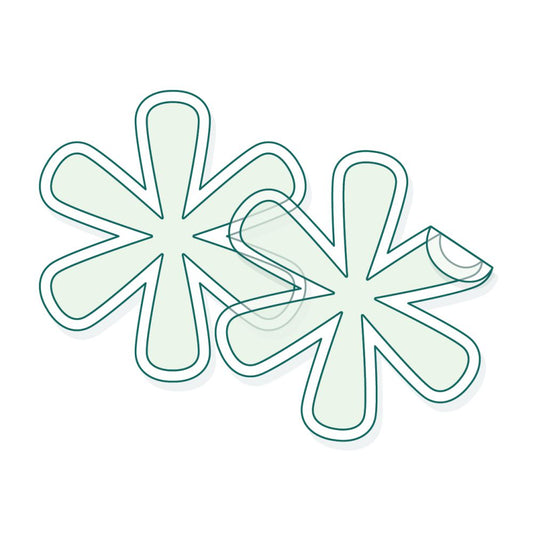 Stickers transparents découpés à la forme
