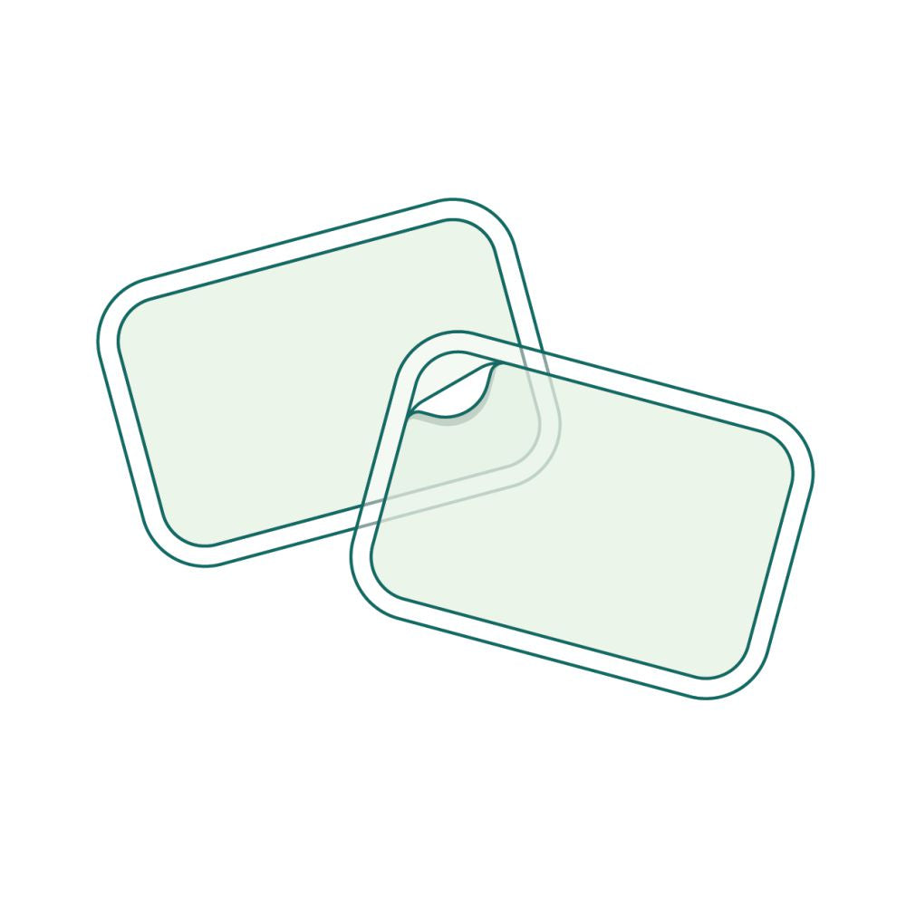 Stickers transparents arrondis