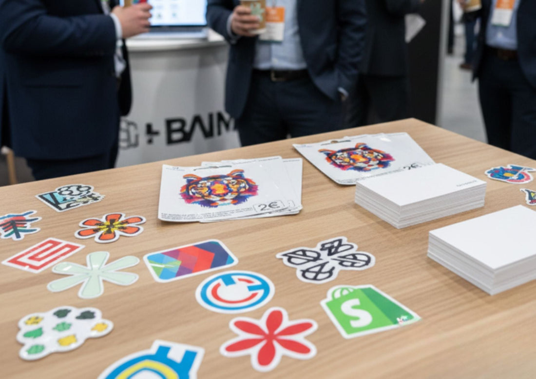 Autocollants personnalisés utilisés lors d’événements et salons professionnels