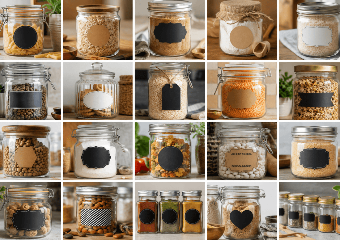 25 idées créatives d'étiquettes personnalisées pour bocaux de cuisine et rangement du garde-manger