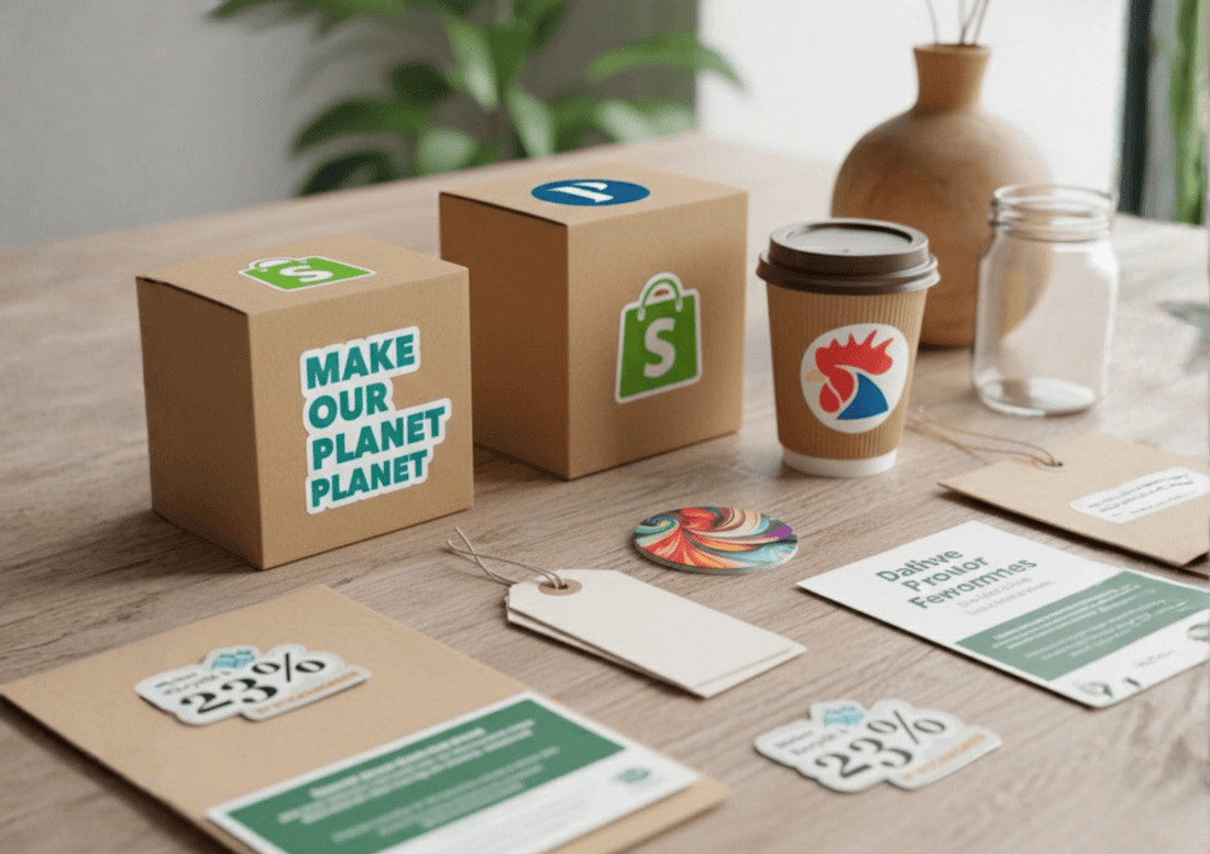 autocollants durables personnalisés pour entreprises sur packaging et branding