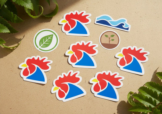 autocollants personnalisés écologiques durables matériaux recyclés