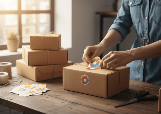 stickers personnalisés pour marque marketing création design