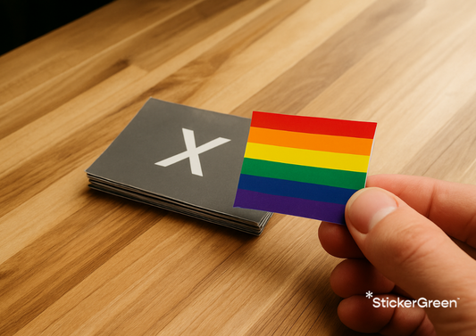 Autocollants rectangulaires personnalisés