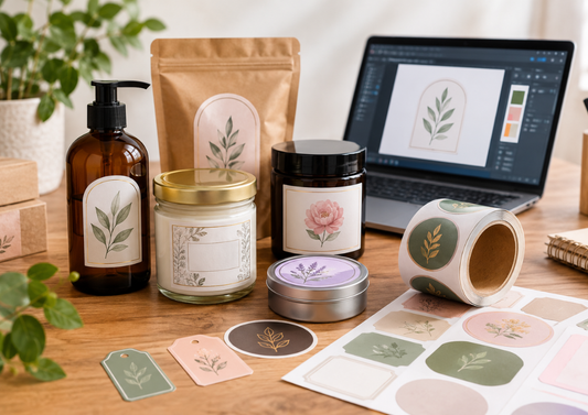 Étiquette sur mesure personnalisée avec design professionnel