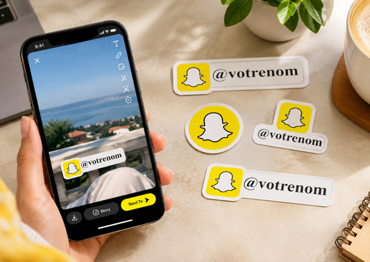 Sticker Snapchat personnalisé créatif pour téléphone