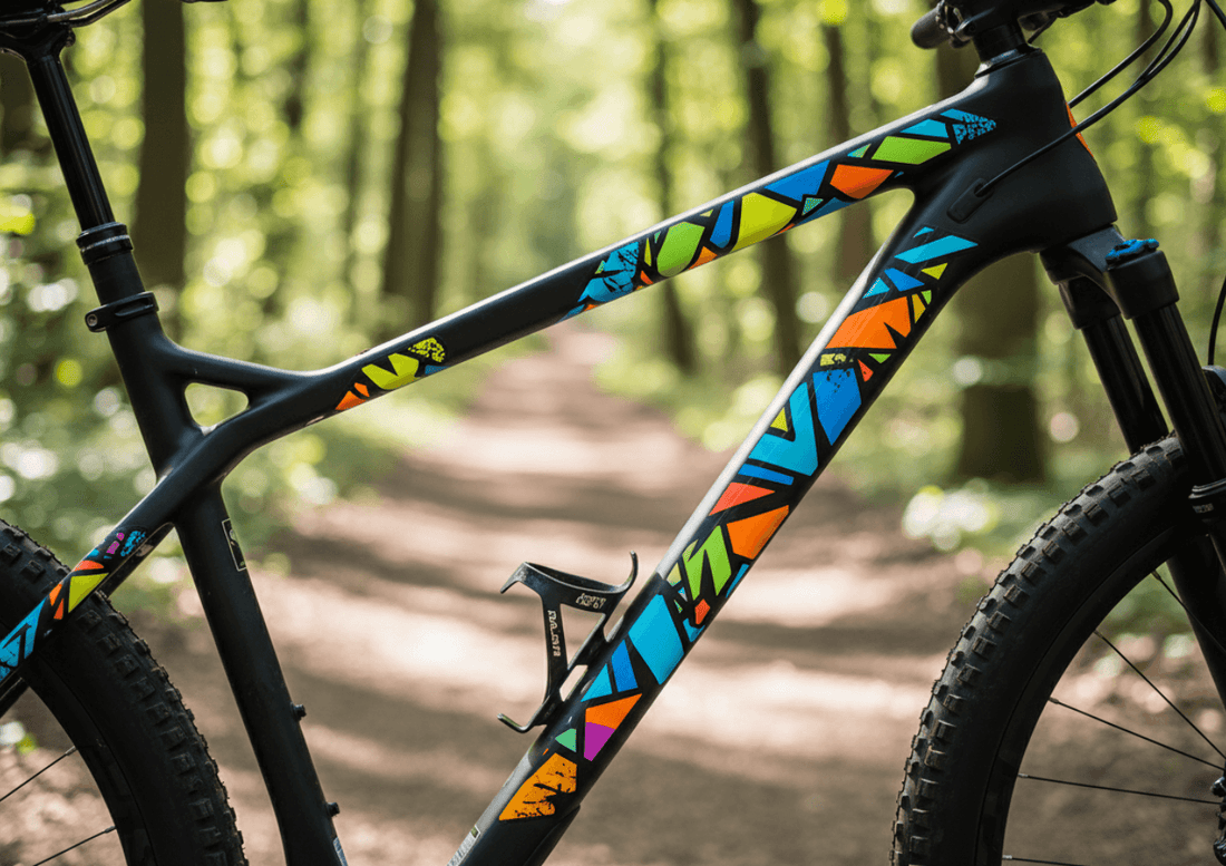 stickers vélo personnalisés pour VTT vélo de route et vélo urbain design et protection cadre