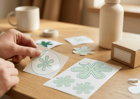 Comparaison entre stickers personnalisés brillants et mats