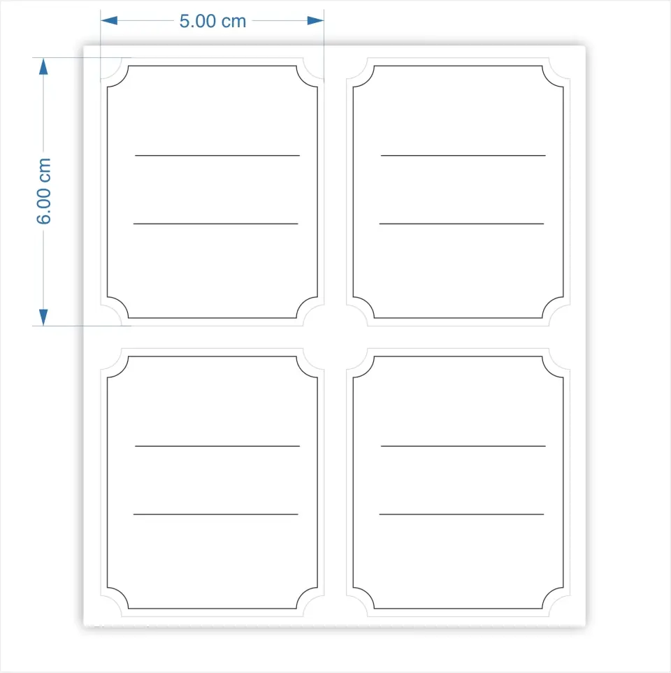 Étiquettes pour bocaux personnalisées - Style 1