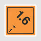 Sticker ADR Classe 1.6 – Explosifs – Objets extrêmement insensibles