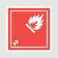 Sticker ADR Classe 2.1 – Gaz inflammables