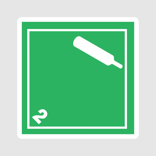 Sticker ADR Classe 2.2 – Gaz non inflammables, non toxiques