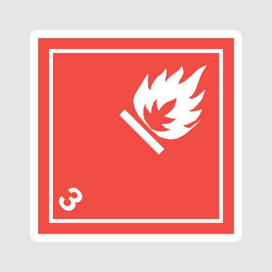 Sticker ADR Classe 3 – Liquides inflammables