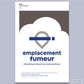 Sticker emplacement Fumeur