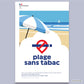 Sticker Plage Sans Tabac