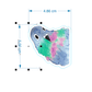Pack de 4 autocollants Pigeons | Collection Pinpon Pigeon x StickerGreen