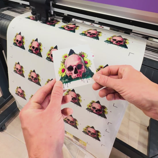 Décollage d'un sticker 