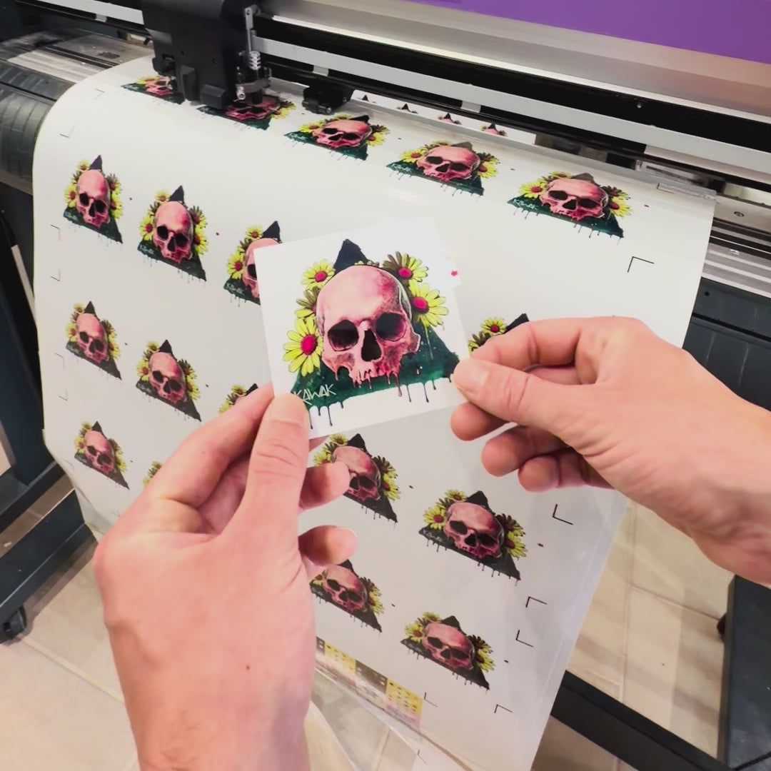 Décollage d'un sticker 