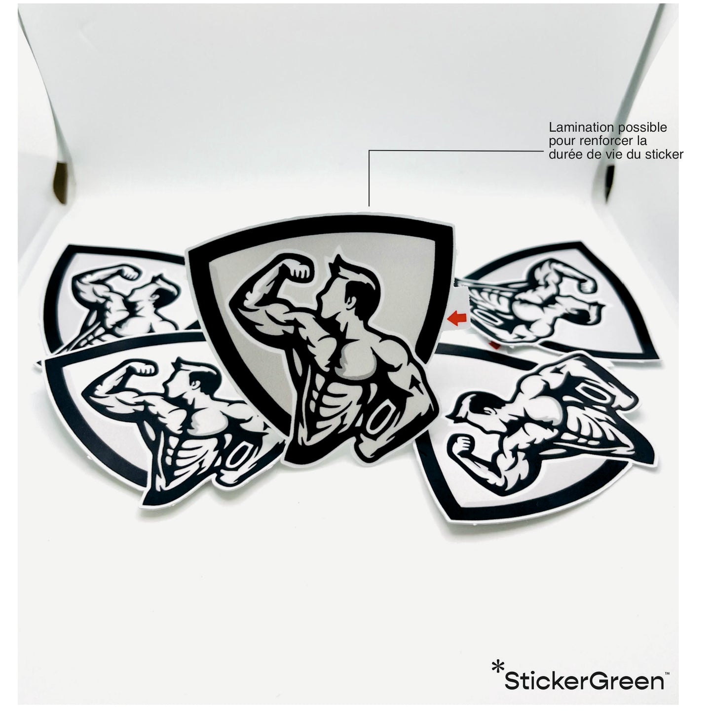 Sticker casque moto identité personnalisable - TenStickers